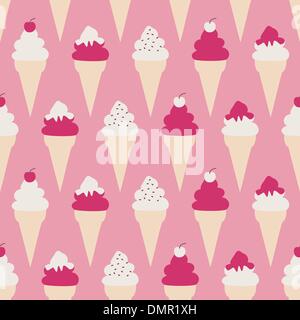 Coni gelato sfondo Illustrazione Vettoriale