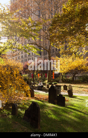 Chiesa della Trinità cimitero, NYC Foto Stock