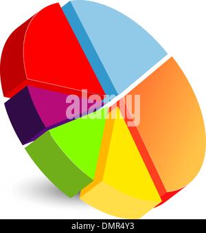 Icone Pie chart Illustrazione Vettoriale