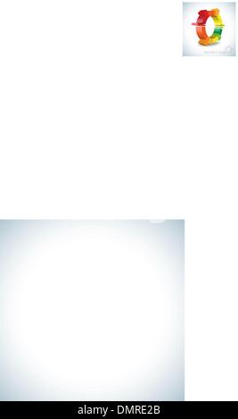 Abstract colorati 3a forma di D Illustrazione Vettoriale