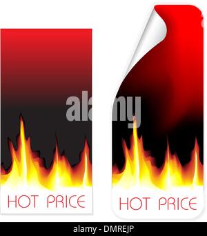 Prezzo a caldo etichette Illustrazione Vettoriale