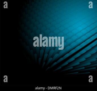 3d dinamica astratto sfondo blu Illustrazione Vettoriale