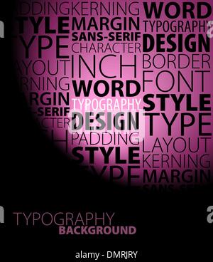 Abstract viola sfondo tipografia Illustrazione Vettoriale