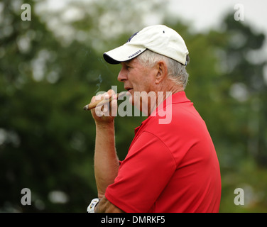 Larry Laoretti Farmfoods British par tre Pro am Golf di celebrità che la concorrenza venga mantenuta a Nailcote Hall - Giorno 2 Coventry Foto Stock