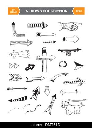 Frecce vettore collezione Illustrazione Vettoriale