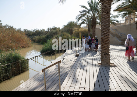 Il Fiume Giordano nello Stato di Israele Foto Stock