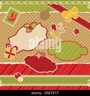 Natale elementi di design Illustrazione Vettoriale