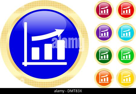 Icona del grafico di business Illustrazione Vettoriale
