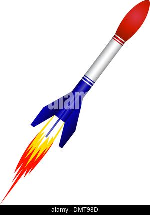 missile di razzo Illustrazione Vettoriale