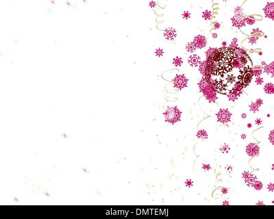 Baubles multicolore, luci sfocati. EPS 8 Illustrazione Vettoriale