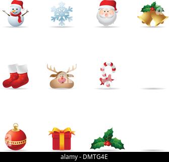 Web icone - Natale Illustrazione Vettoriale