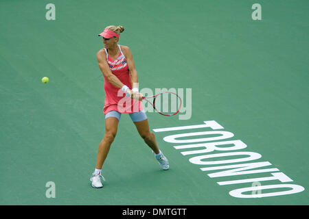 Il 2009 Rogers Cup womens singles champion, Elena Dementiava. Dementiava entrò nel quinto Torneo di sementi e sconfitto Maria Sharapova in retta fissa, 6-4, 6-3. (Credito Immagine: © Terry Ting/Southcreek globale/ZUMApress.com) Foto Stock