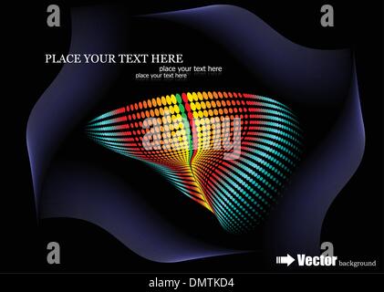 Abstract sfondo tratteggiato. Illustrazione Vettoriale Illustrazione Vettoriale