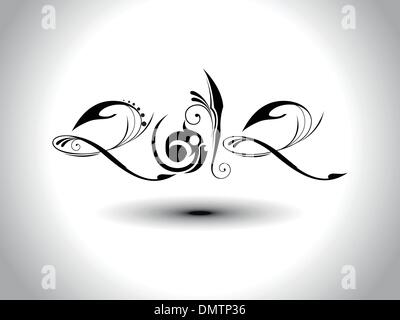 Vettore di lavoro artistico design con testo 2012 per il nuovo anno celebrat Illustrazione Vettoriale