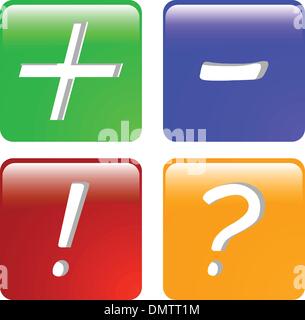 Il vettore colore icona web Illustrazione Vettoriale