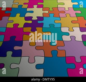 Abstract vettore colorato Sfondo puzzle Illustrazione Vettoriale