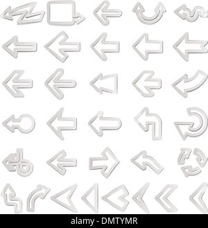 Frecce del vettore di impostare Illustrazione Vettoriale