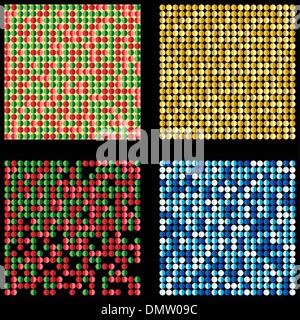 Set di quattro seamless sfondi di natale Illustrazione Vettoriale