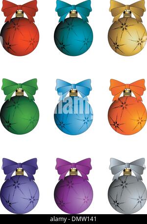 Elementi di natale - set Illustrazione Vettoriale