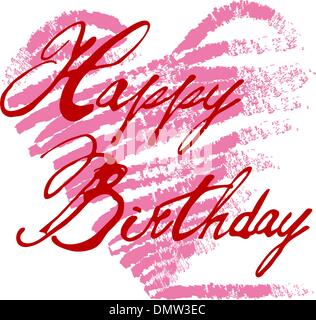 Buon compleanno card Illustrazione Vettoriale