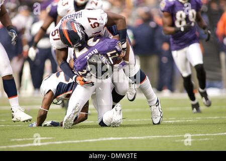 Nov. 12, 2009 - Baltimore, Maryland, Stati Uniti - 01 nov. 2009: durante la Baltimore Ravens vs Denver Broncos gioco a M&T Bank Stadium di Baltimora, Maryland in cui i corvi ha vinto 30-7 per andare 3-0 (credito Immagine: © Southcreek globale/ZUMApress.com) Foto Stock