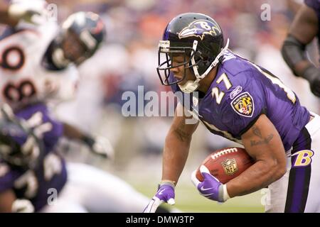 Nov. 12, 2009 - Baltimore, Maryland, Stati Uniti - 01 nov. 2009: Baltimore Raven Ray Riso (27) durante il Baltimore Ravens vs Denver Broncos gioco a M&T Bank Stadium di Baltimora, Maryland in cui i corvi ha vinto 30-7 per andare 3-0 (credito Immagine: © Southcreek globale/ZUMApress.com) Foto Stock