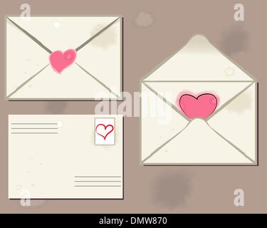 Lettera della busta Illustrazione Vettoriale