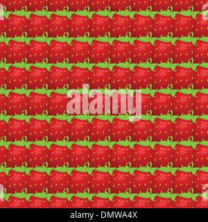 Vector pattern senza giunture di fragola Illustrazione Vettoriale