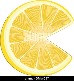 Fetta di limone Illustrazione Vettoriale