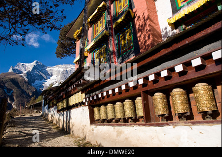 Namche Gompa (monastero), Namche Bazaar, Solu Khumbu Regione, Himalaya, Nepal Foto Stock