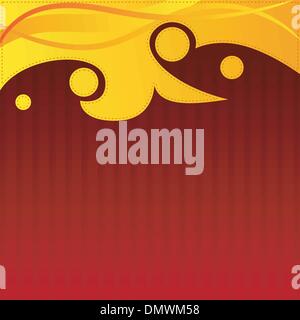 Abstract sfondo rosso con elementi di colore arancione. EPS10 Illustrazione Vettoriale