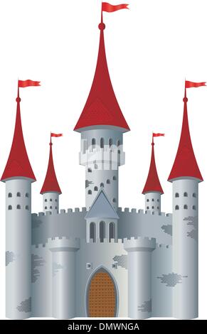 Castello fiabesco Illustrazione Vettoriale