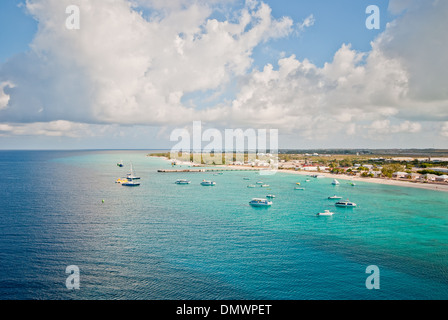 Vista delle Bahamas Island Grand Turk. Foto Stock