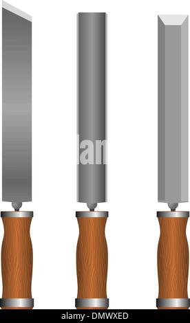 Set di scalpelli Illustrazione Vettoriale