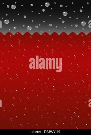 Rosso frizzante sfondo liquido Illustrazione Vettoriale