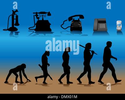 sviluppo del telefono Illustrazione Vettoriale