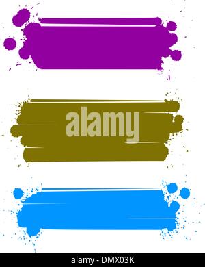 Set di banner di colore, vettore Illustrazione Vettoriale