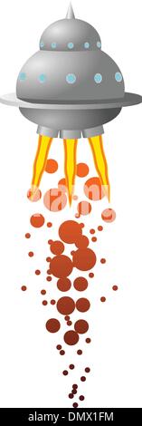 Illustrazione Vettoriale di UFO Illustrazione Vettoriale