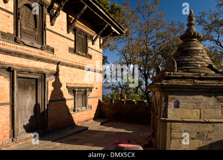 Gorkha Durbar, Gorkha, colline occidentali, Nepal Foto Stock