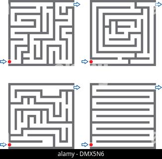 0245 labirinti di piccole dimensioni Illustrazione Vettoriale