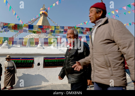 Boudha, Kathmandhu, Nepal Foto Stock