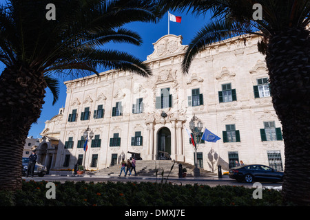 Auberge de Castille, Primo Ministro di ufficio, Valletta, Malta. Foto Stock