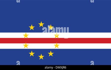 Bandiera di Capo Verde Illustrazione Vettoriale
