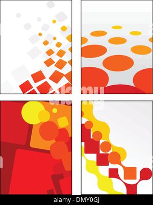 Raccolta di abstract disegni vettoriali Illustrazione Vettoriale
