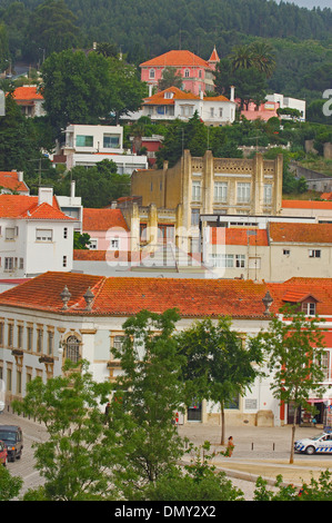 Alcoba , 25 Abril Square, Estremadura, distretto di Leiria, Portogallo, Europa Foto Stock