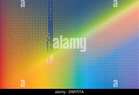 Rainbow halftone background astratta. Illustrazione Vettoriale