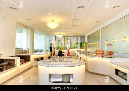 Il ristorante interno dell albergo di lusso, Ras Al Khaimah Emirati arabi uniti Foto Stock