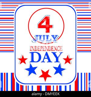 American grunge flag per uno sfondo di un poster Illustrazione Vettoriale