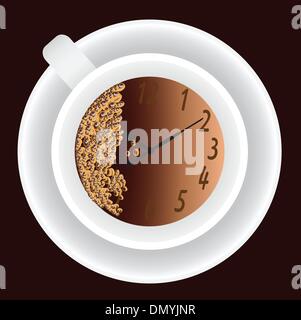 Tazza di caffè e comporre Illustrazione Vettoriale