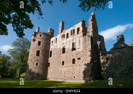 Huntly castello di strathbogie con motte assoc con il clan gordon Foto Stock